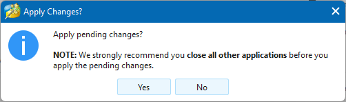 Minitool Partition Wizard Apply Changes Dialog Box