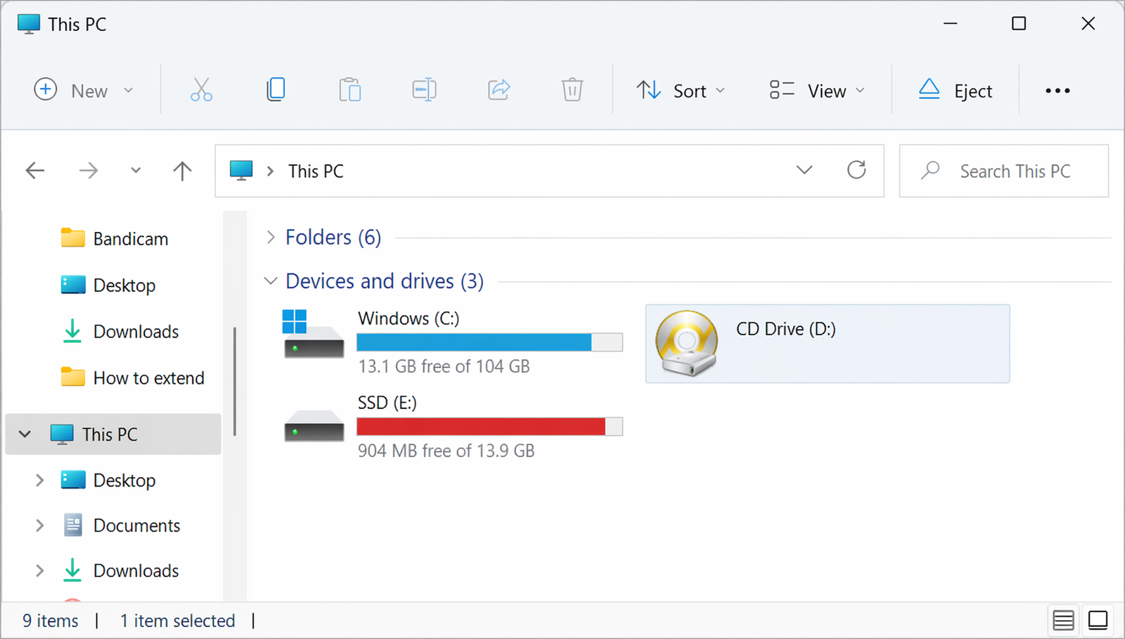 Extend C drive