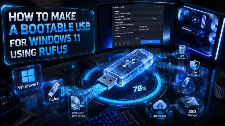 Bootable USB For Windows 11 Using Rufus