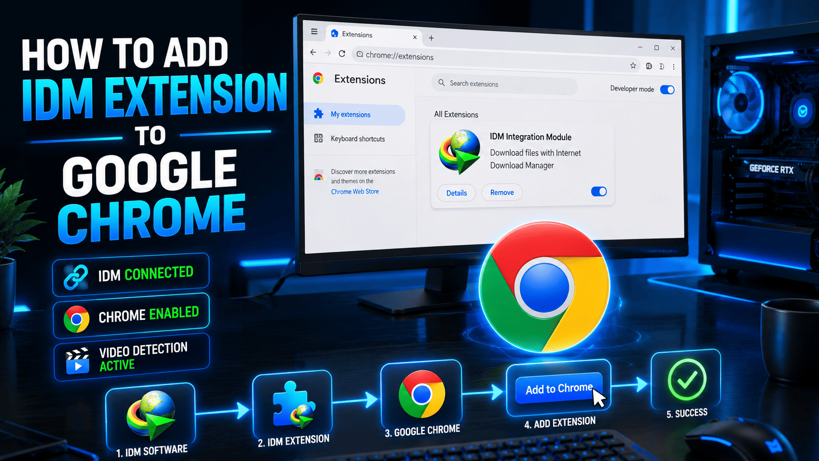 How To Add IDM Extension To Google Chrome