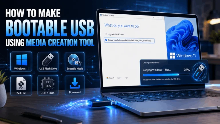 How to Make Bootable USB Using Media Creation Tool